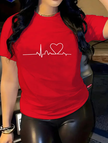A Single Piece, Delivered Locally, a Stylish And Casual Women'S T-Shirt for Summer Featuring a Trendy Pattern