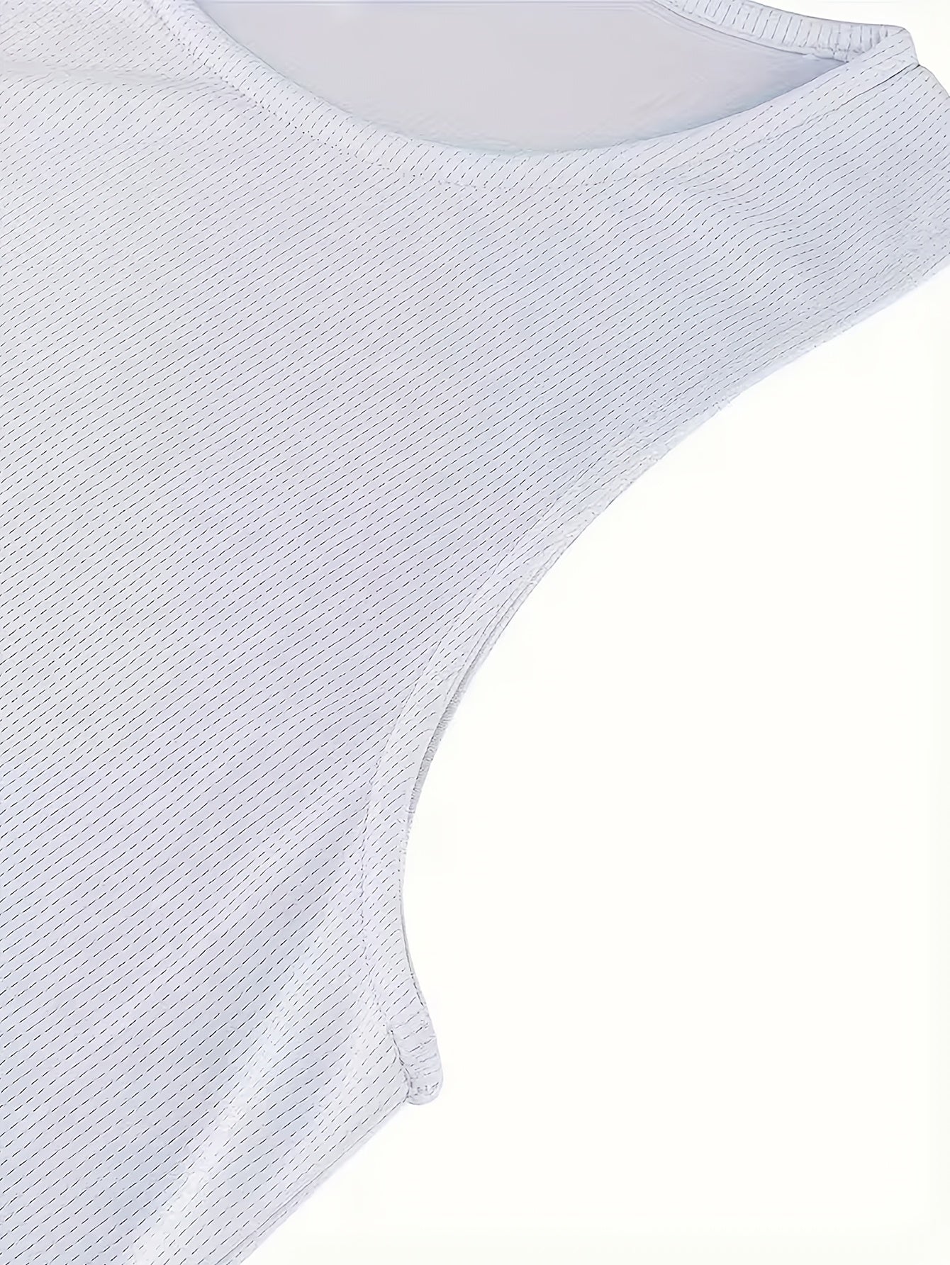 [Quick-Dry Athletic Tees] 3pcs Men's Quick-Dry Moisture-Wicking Athletic Sleeveless Tees | Breathable Gym Shirts with Lightning Bolt Logo-Like Print (Black/White/Grey) - All-Season Training Vests for Running, Swimming, Gym Workouts.