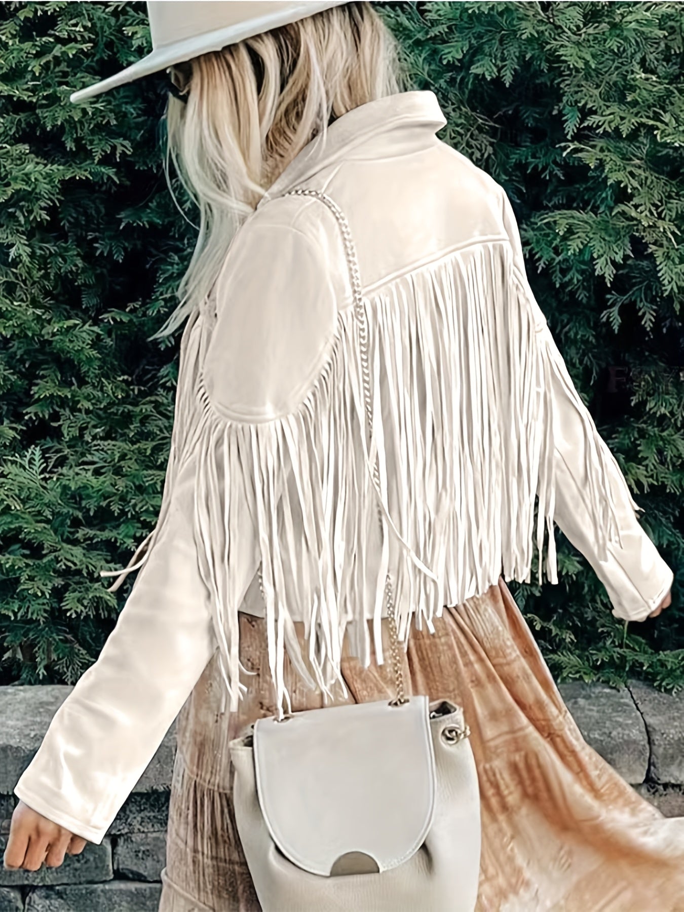 Faux Jacket Women Tassel Motorcycle Fringe Cropped Coats 2026 Spring Western Outfit Trendy Fall Long Sleeve Cowgirl Outfits Cardigan Jackets