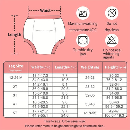 Girls' Potty Training Pants - 10-Pack Absorbent