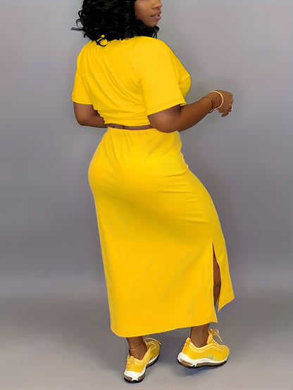 Red Short-Sleeve Skirt - product view 25