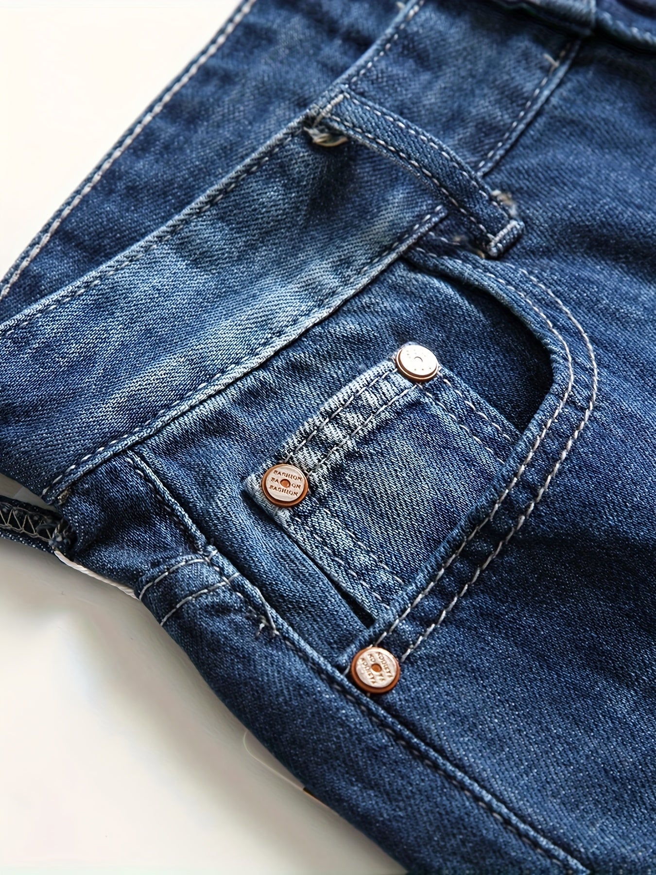KEEVOOM Men'S Light Blue Washed Gradient Denim Shorts - Summer Casual Slim-Fit Shorts for Outdoor Sports & Trendy Daily Outfits