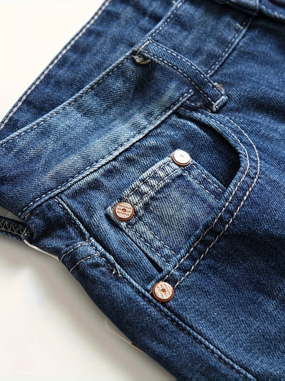 KEEVOOM Men'S Light Blue Washed Gradient Denim Shorts - Summer Casual Slim-Fit Shorts for Outdoor Sports & Trendy Daily Outfits
