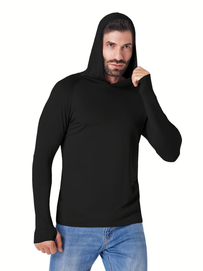 5-pc Men'S Athletic Hoodies Long Sleeve Fishing Shirts for Men Shirts Lightweight Rash Guards