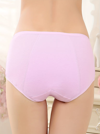 High-Absorbency Underwear for Women, Designed for Heavy Menstrual Flow, Leakproof, And Suitable for Postpartum Use, Available in a Pack of Three