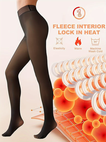 2pcs Set Lined Warm Leggings - [3 Combinations Available] Non-Slip, Scratch-Resistant, Fleece-Lined Warm Baselayer Tights, Perfect For Halloween, Christmas Gifts, Outdoor