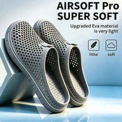 EVA Solid Color Sandals, Slip-On Breathable Beach Shoes, Comfortable And Stylish for Summer Outdoor Activities, Women Shoes