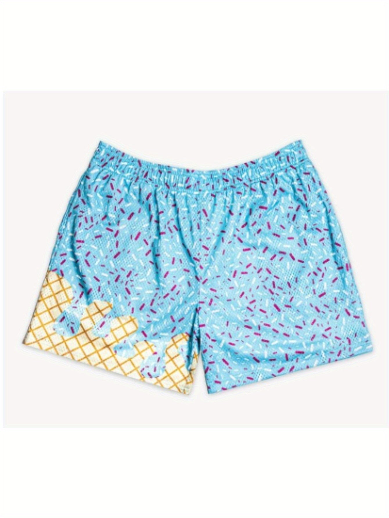 Baseball Ice Cream Teen Shorts Teenager'S Paisley Graphic Shorts Sports Basketball Headscarf Shorts Running Street Y2K Side Pull Belt for Outdoor, for Teenager, For Teenager