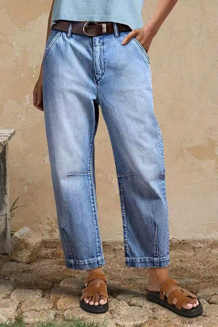 Women's Autumn/ Winter 2025 New Casual Fashion Loose Denim Pants