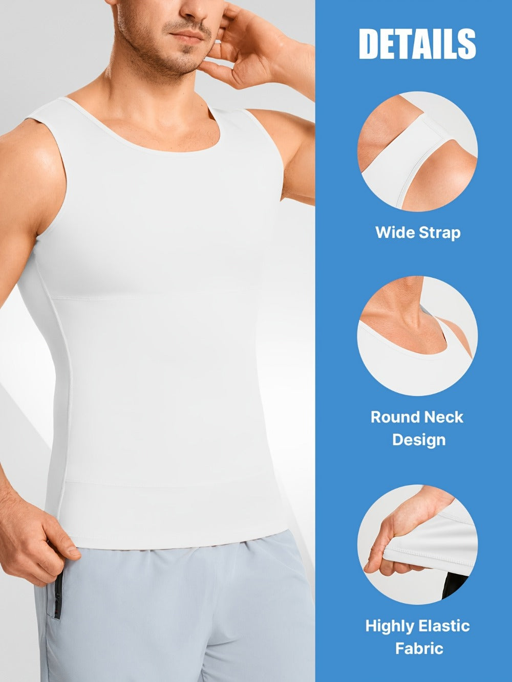 Men's Compression Shapewear Vests 2-Pack
