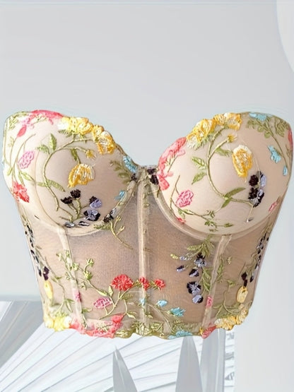 Women's Underwire Bra - Lace, Underwire - Light Beige