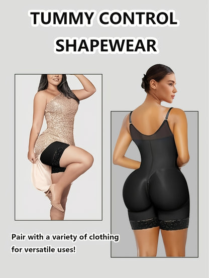 Women's Sports Yoga Shaper: Tummy-Tucking, Butt-Lifting, And Body-Sculpting Pants with Zipper, Detachable Straps, And Zipper Crotch; Gym And Casual Workout Tummy-Tucking Shaper; Top Summer Choice for Tummy Control; Waist And Abdominal Shaping Band