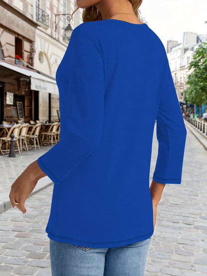 Women'S Long Sleeve T-Shirt with a Design Expressing Gratitude And Blessings - Easy to Wash, Breathable, Soft, And with Medium Stretch, Made Of, Perfect for Casual Wear