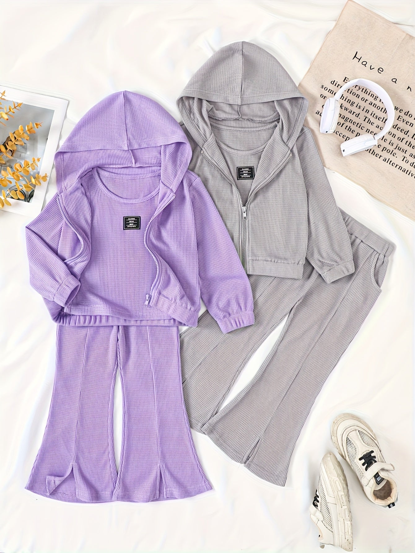 Randomly Shipped Set Of 4 Versatile Autumn/winter Outfits for Girls Ages 3-14. Cute Holiday Gift. Colors Shipped Randomly. If You Mind, Please Do Not Purchase., Perfect for Outdoor