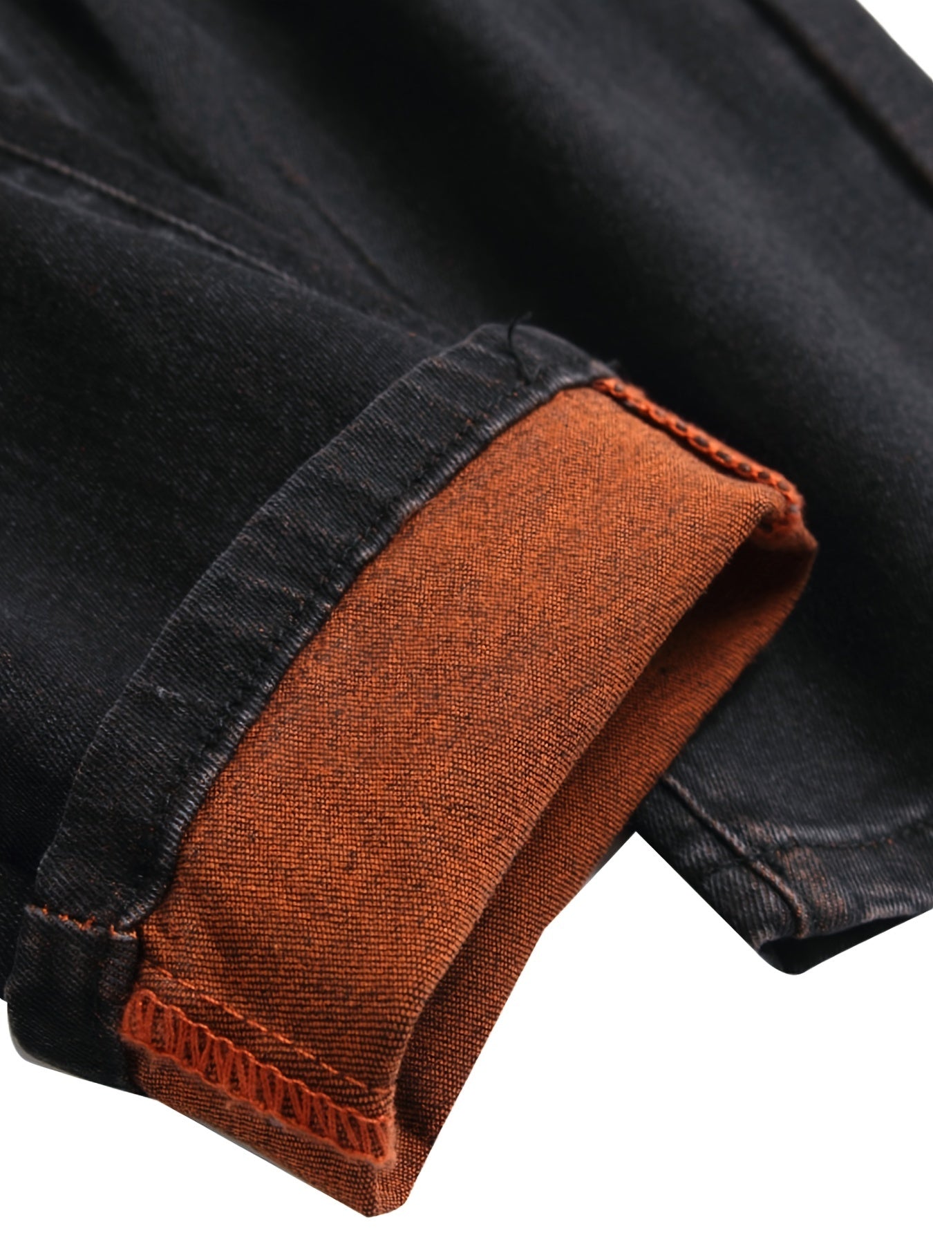 Two-pack Men's Ripped Stretch Slim-fit Ripped Jeans. They Are Suitable for All Seasons, Night Outings, Business Negotiations, Festive Parties, And Outdoor Activities. The Combination Of Orange And Light Green Is More Free And Happy.