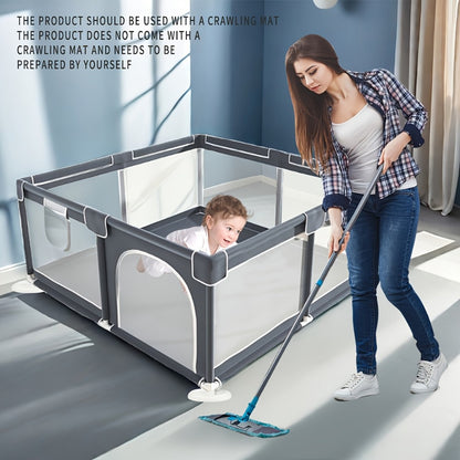Baby Playpen - Breathable Soft Kids Activity