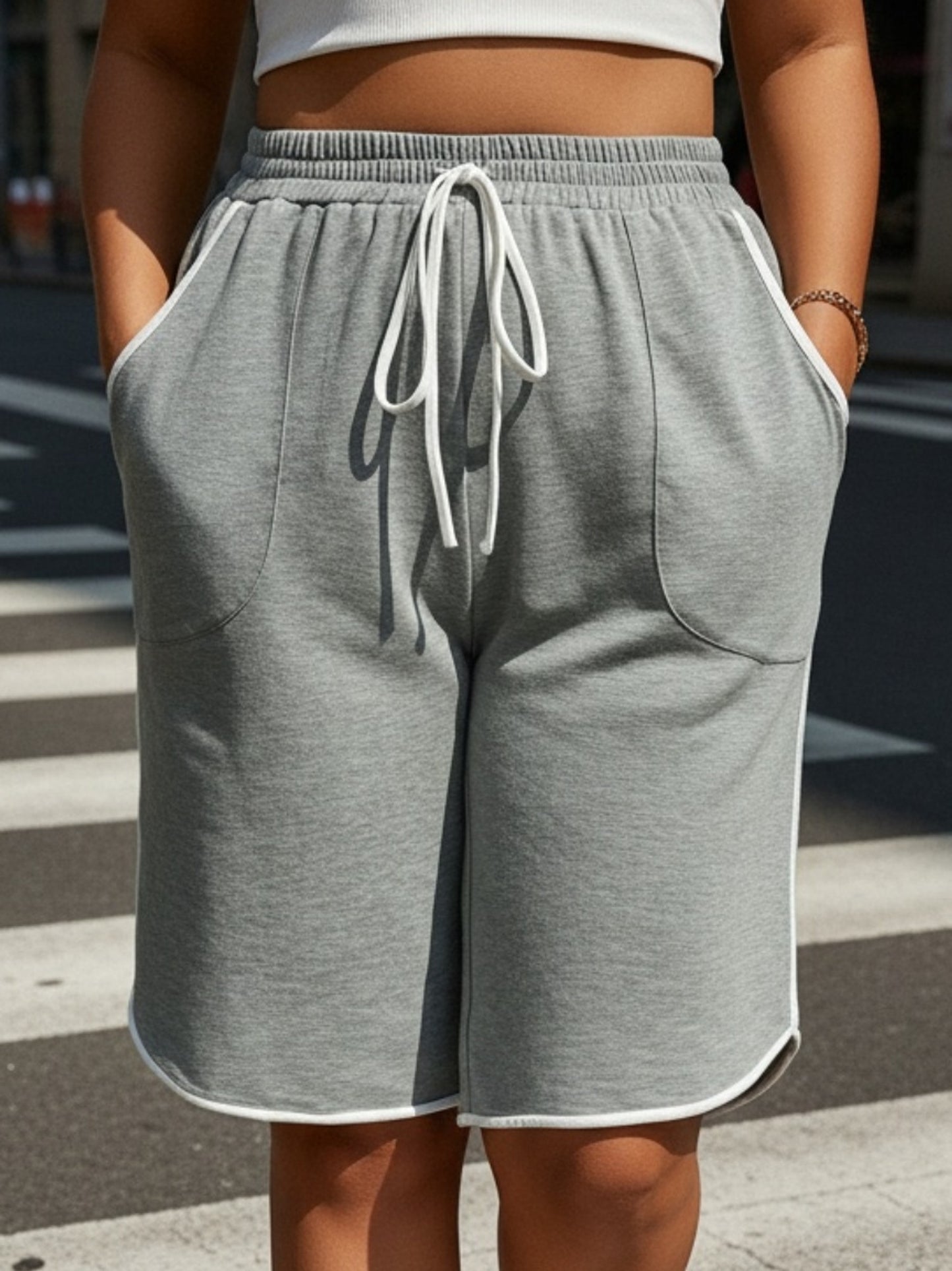 Women's Grey Shorts - product view 6