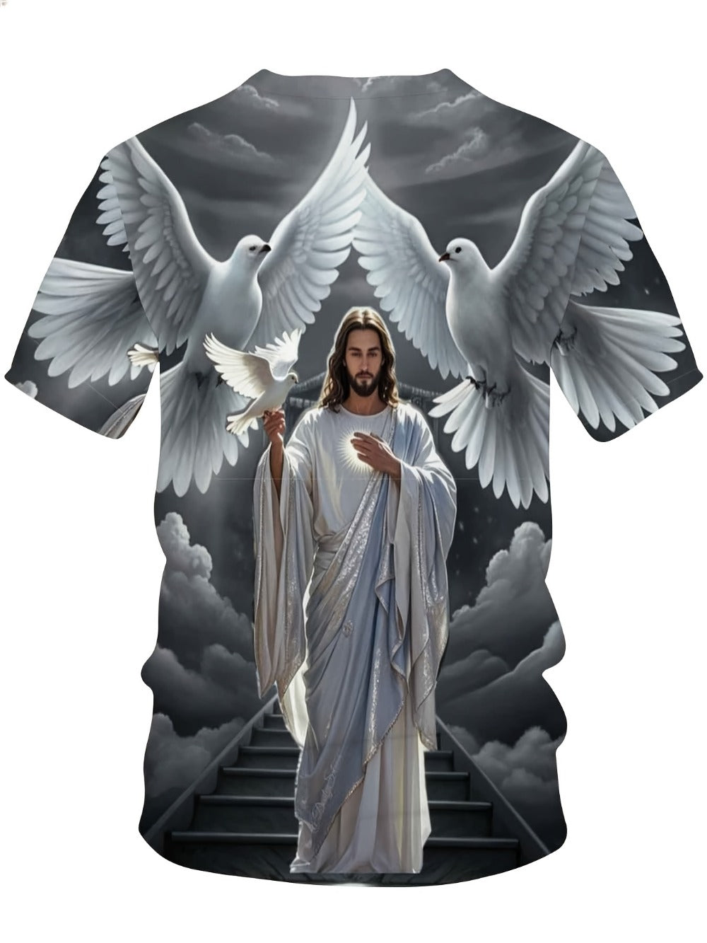 Men's Faith Graphic T-Shirt - Classic Neck Short Sleeve 446309