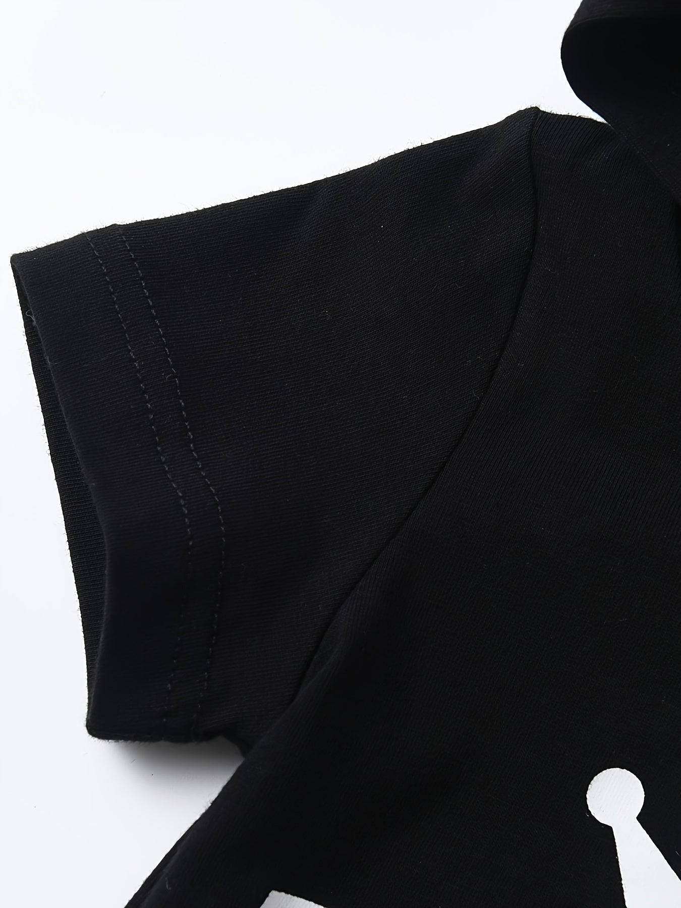 Kukitty Baby Boy Shorts Sets Summer Short Sleeve Hooded Letter Print Romper Tops Shorts Infant Boys Clothes, for Outdoor