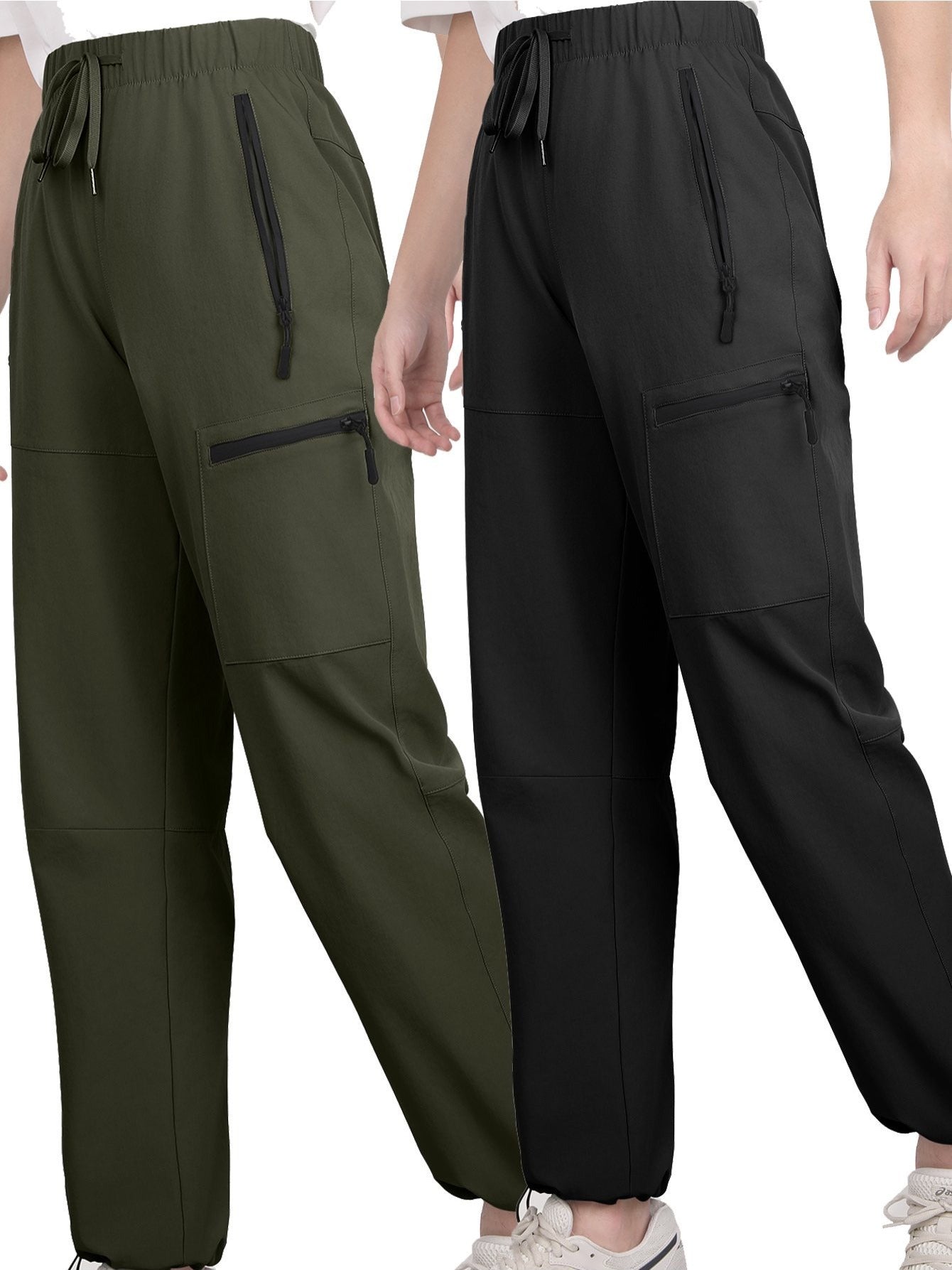 [Three Color To Choose] 1Pc Women's Lightweight Joggers Pants Without Drawstring Running Sweatpants with Pockets for Women Lounge Travel