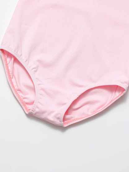 Toddler Girls Ballet Leotard, Short Sleeve Round Neck Dance, Perfect for Outdoor