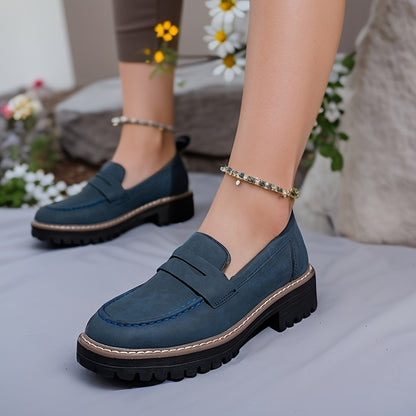 Comfortable Platform Penny Loafers for Women, Ideal for Work And Casual Wear., Women Shoes