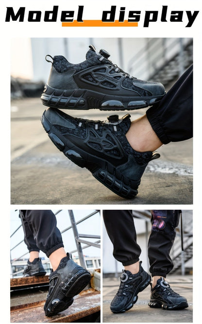 Men's Work & Safety Shoes - Puncture Resistant & Lace-Up Fit