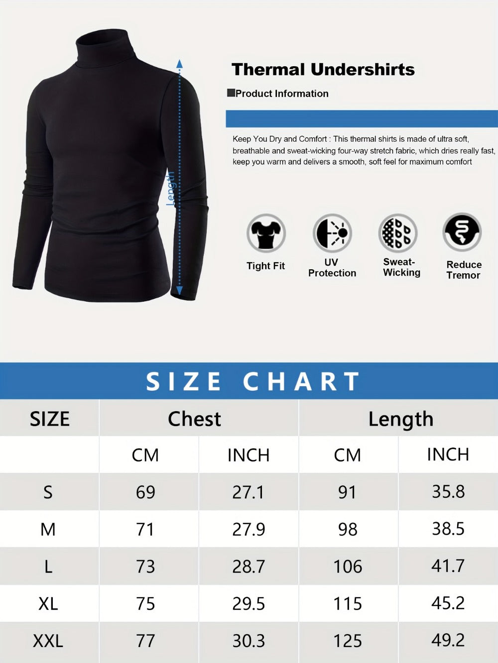 Men's Solid Color Performance Shirt - Long Sleeve 426725