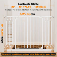 Width 29.5-43'' Height 30''