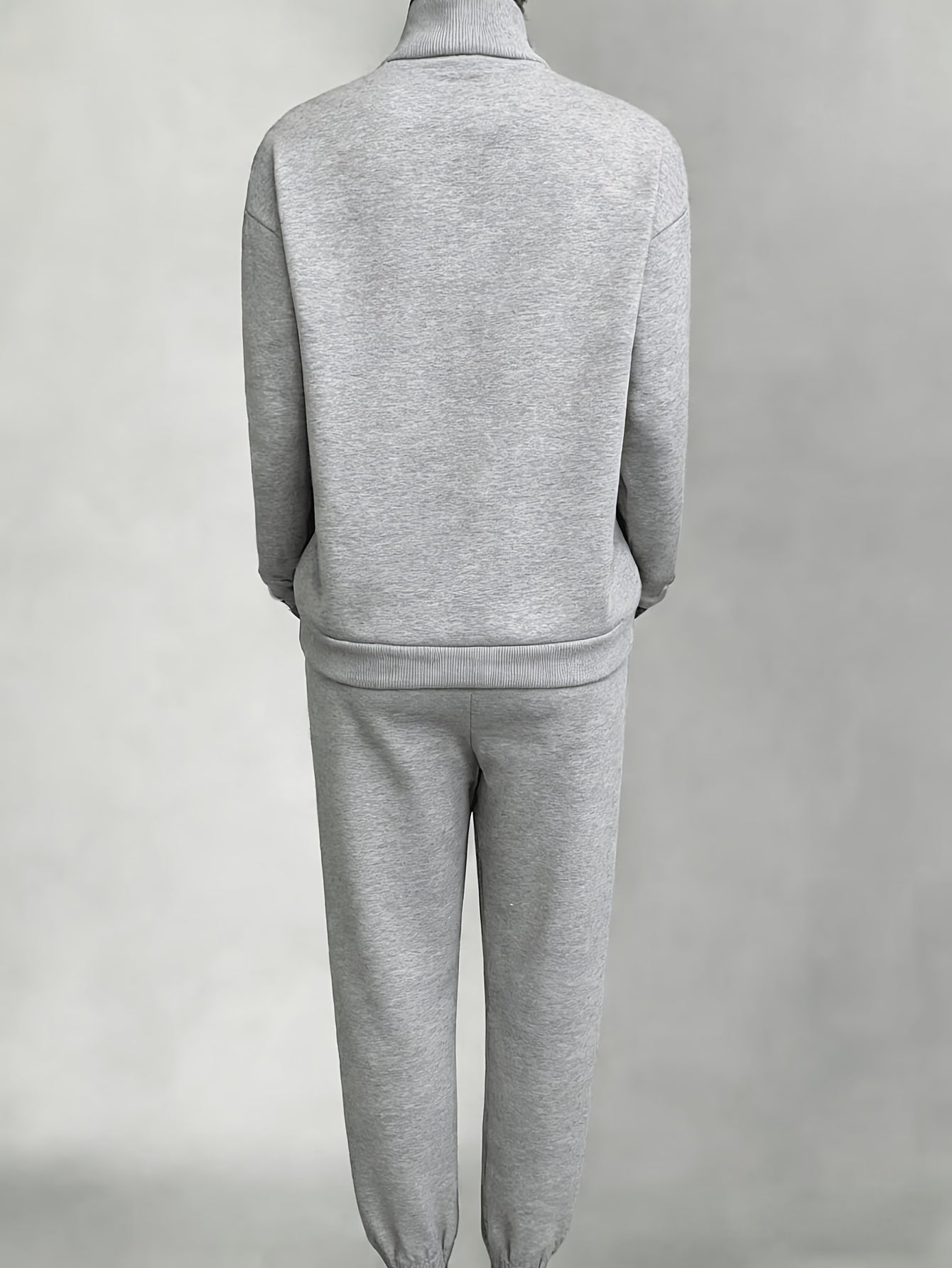 Women's Black Knit Zip-Up Pants - product view 18