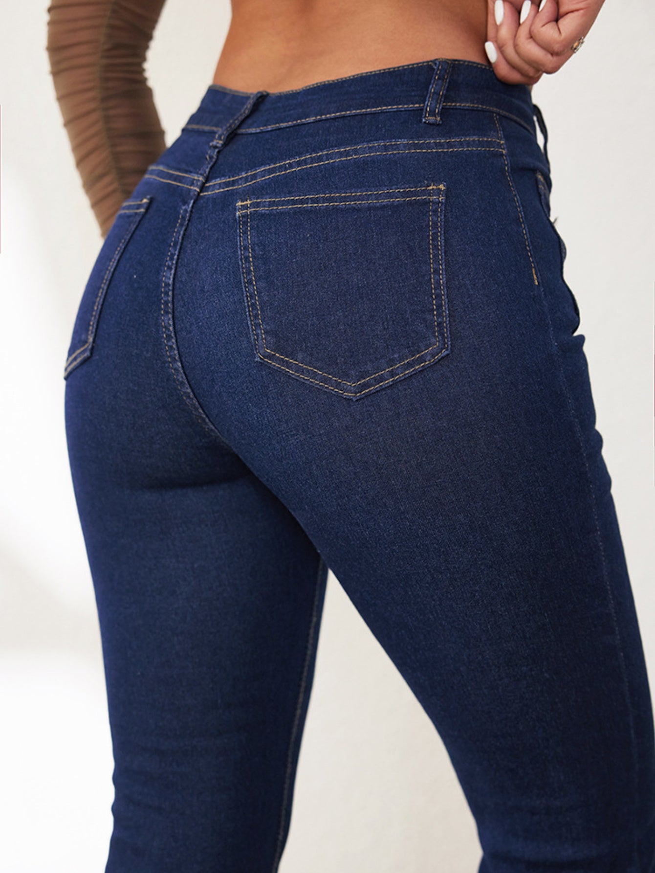 2025 Summer New Breasted High Waist And Thin Temperament Flared Jeans
