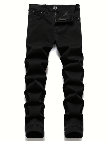Men's Slim Fit Jeans - Classic Wash Clean Finish Streetwear 742885