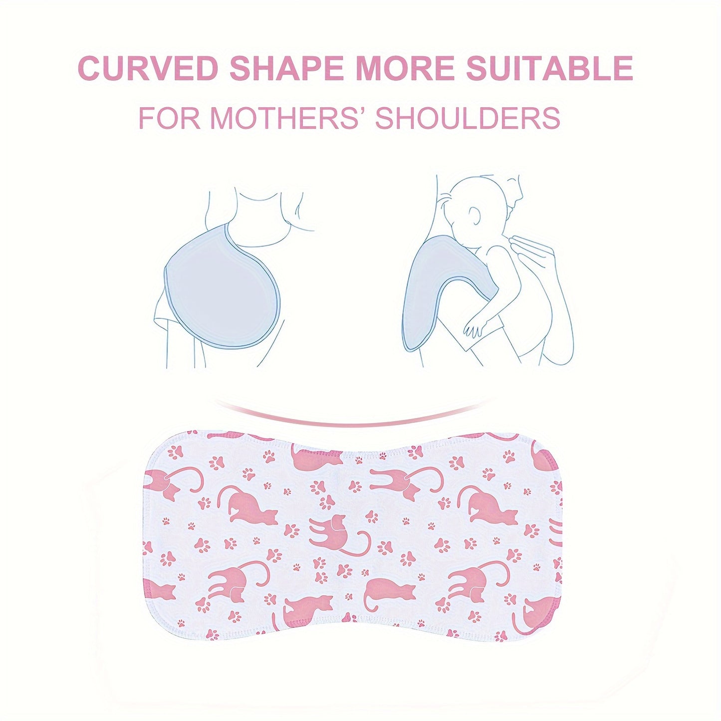 10pcs Burp Cloths for Baby Boys And Girls - Baby Burp Cloth, Baby Washcloths, Burp Rags, Large Neutral Burp Clothes for Newborn