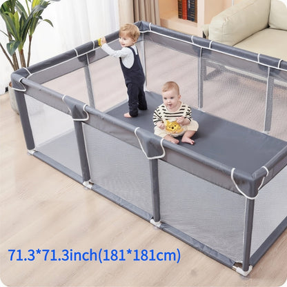 Large Breathable Mesh Baby Play Yard - Indoor and Outdoor Activity Space