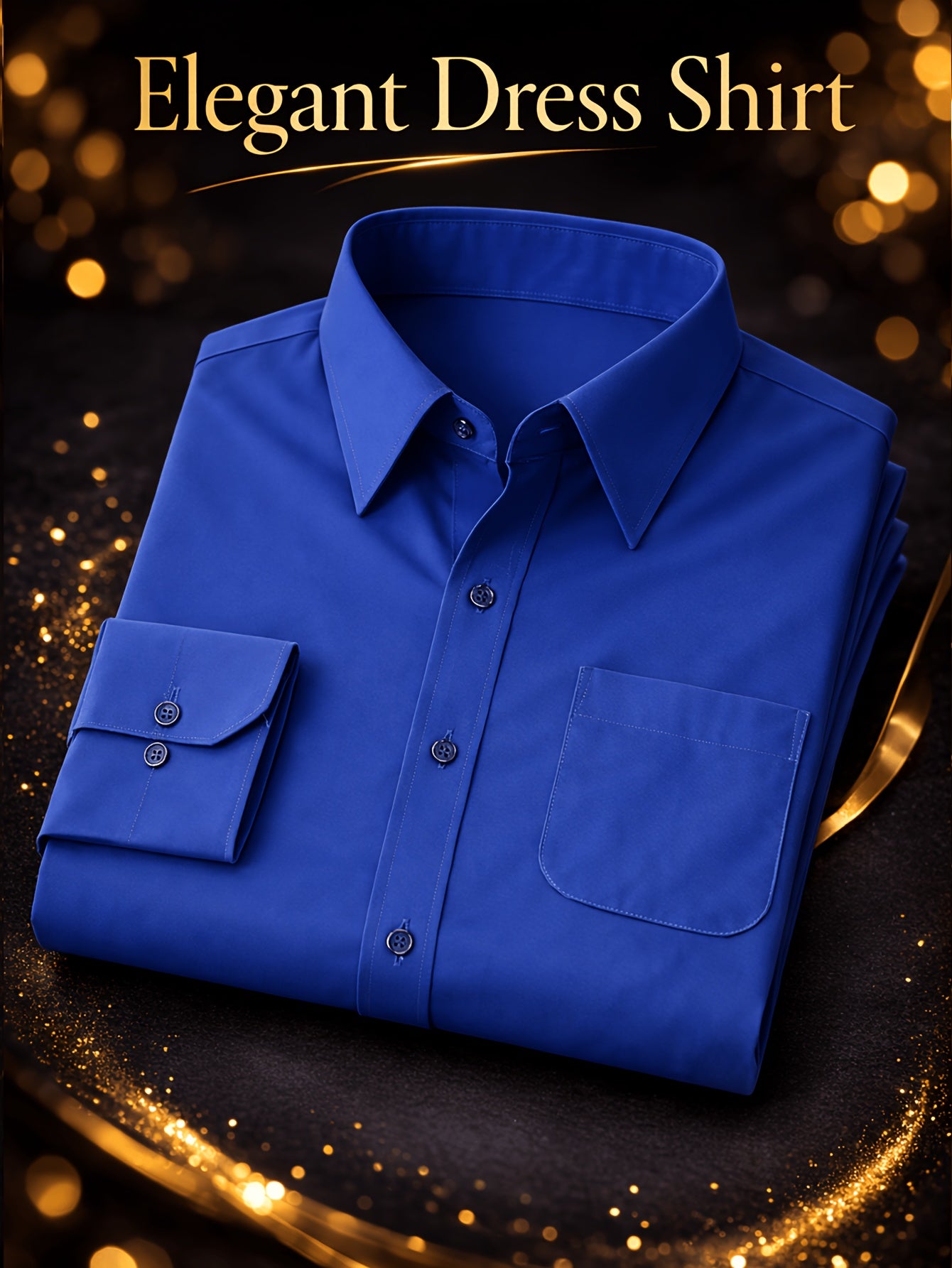Men's Regular Fit Casual Button Shirts Long Sleeve Stretch Breathable Wrinkle Resistant Solid Work Weekend Wear