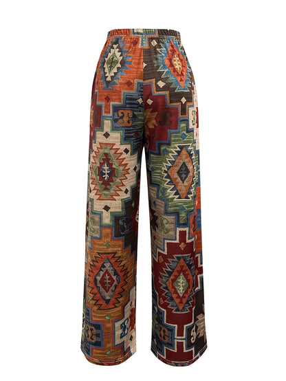 Women'S Summer New Casual Small Floral Patchwork Cute Women'S Loose Long Pants