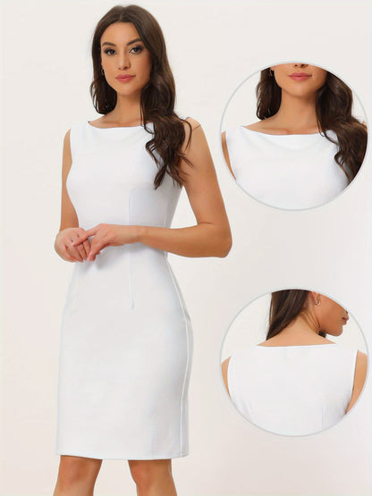 Women's Black Lace Sleeveless Dress - product view 9