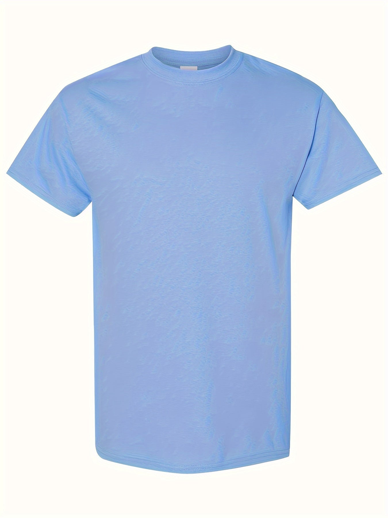 Set of 5, T-Shirt Made from 100%, Classic Short-Sleeve Solid Color Tee for Men