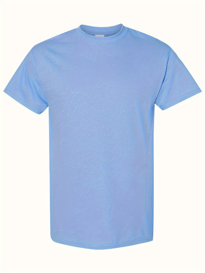 Set of 5, T-Shirt Made from 100%, Classic Short-Sleeve Solid Color Tee for Men