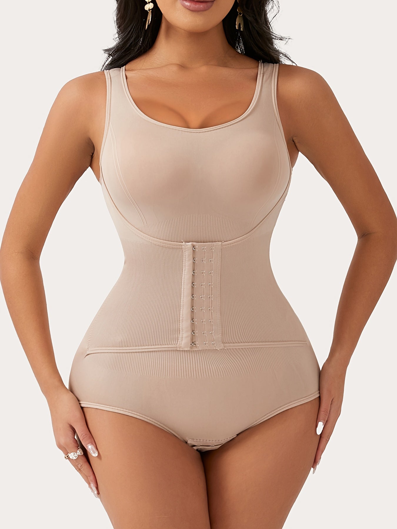 Bodysuit for Women with Firm Tummy Control - Features Include Seamless Butt Lifting, Snap Crotch, Body, And Postpartum Shapewear