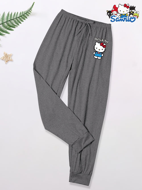 3pcs Sanrio Hello Kitty Women'S Printed Pajama Pants, Four Seasons Comfortable and Loose