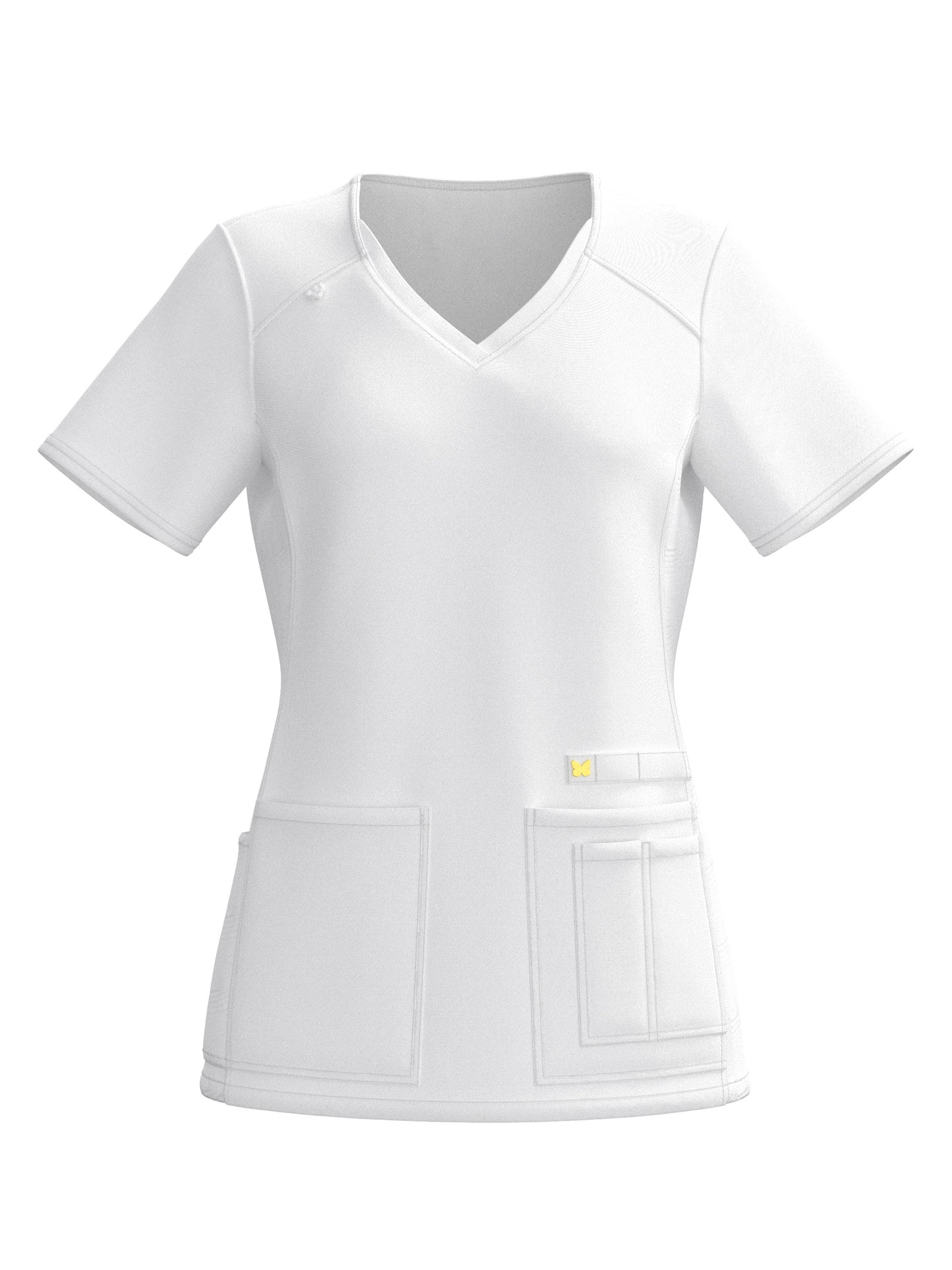 PandaFlex 4 Way Stretch Women Scrub Set Modern Fit V-Neck Top & Multi Pocket Pants 3371