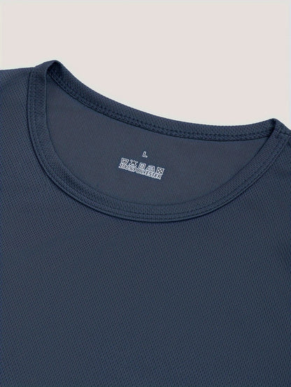 Men's Solid Color Performance T-Shirt - Crew Neck