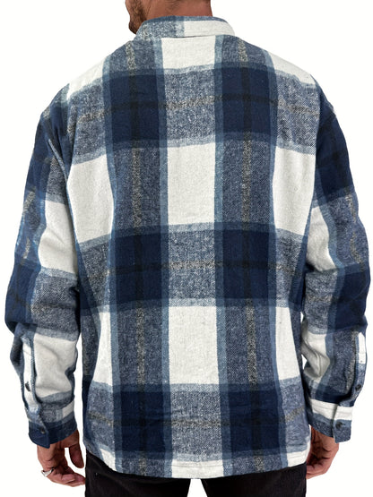 This Unisex, Retro-style Casual Shirt Features A Classic Plaid Design And A Minimalist Aesthetic. The Collared Design Makes It Suitable For Year-round Wear, And The Loose, Comfortable Fit Caters To Various Styling Needs. A Small Gift Is Included.