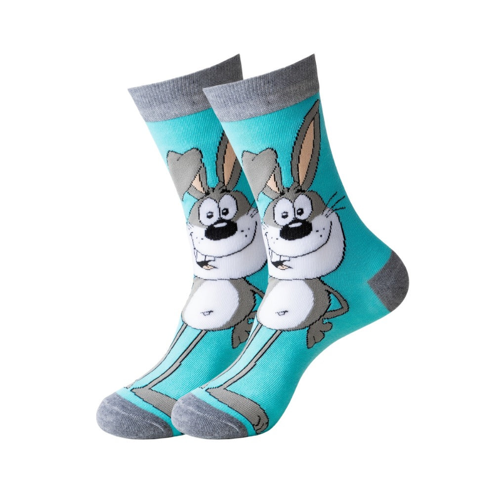 Men's Cute Print Crew Socks - 22-Pair Pack