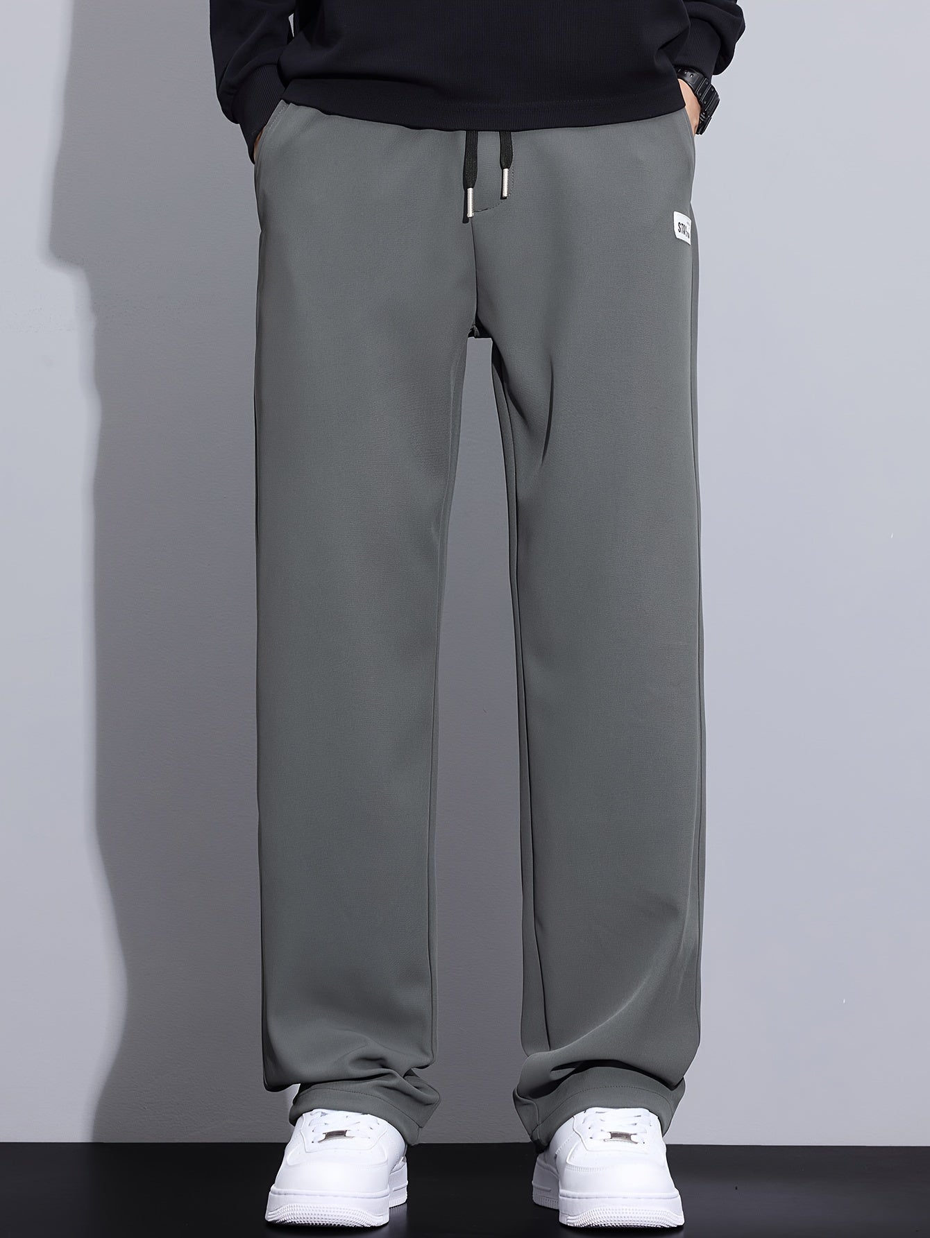 Autumn Casual Pants Men's Loose Straight Leg Trendy Versatile Men's Pants Autumn And Winter Men's Long Pants