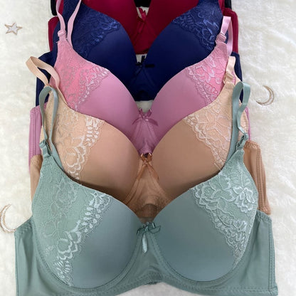 07 6Pack of Color 3Roe Button Bras B Cup and C Cup and D Cup and DD Cup