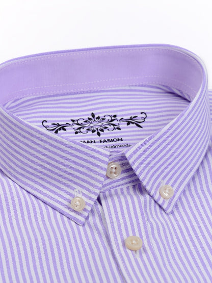 Men'S Long Sleeve Shirt with Classic Stripes, Ideal for Business Formal Events, Perfect Gift for Him