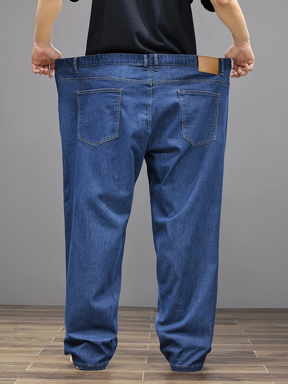 Men's Relaxed Fit Jeans - Classic Wash Clean Finish Travel