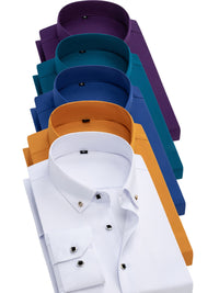 White + golden + royal blue + dark green + dark purple